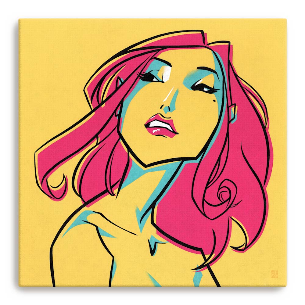 CMYK GIRL | canvas print