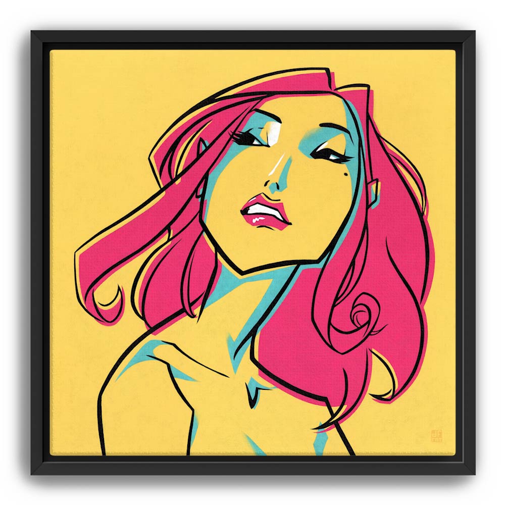 CMYK GIRL | canvas print