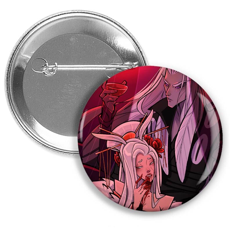 LANTERN COUPLE | 1.5" button pin