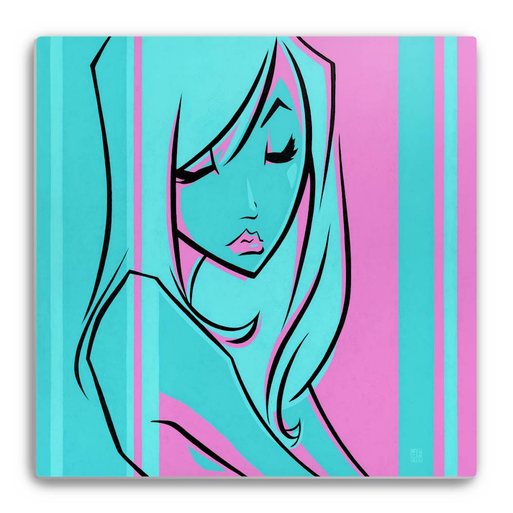 POUT | metal print