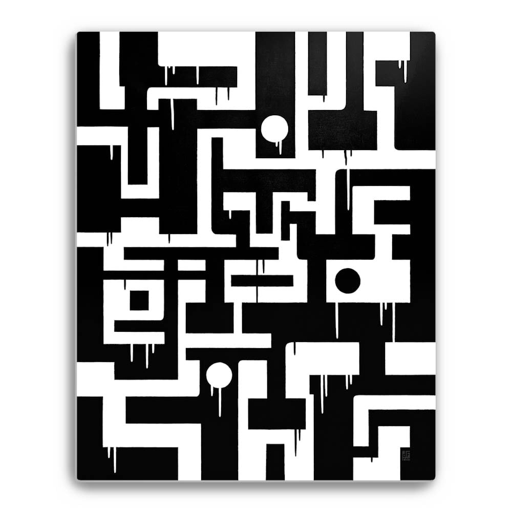 GLYPH 01 | metal print