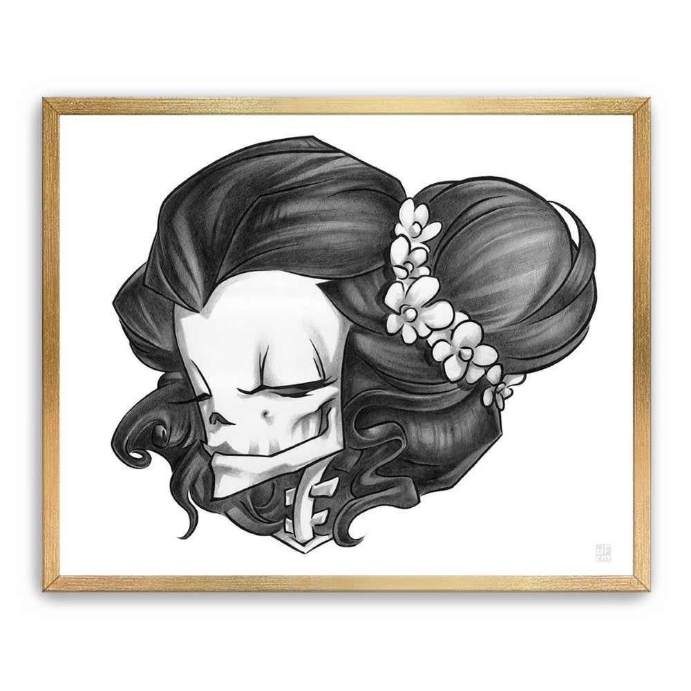 MADAME MUERTE | GRAPHITE | fine art print