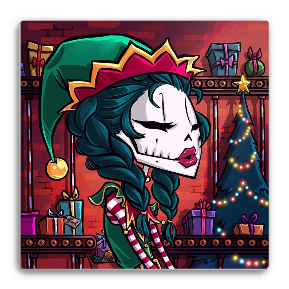 SANTA'S ELF | metal print