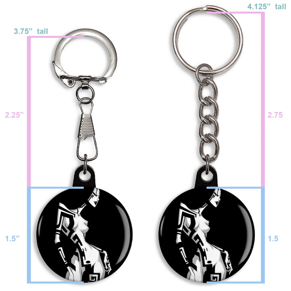 TATTOO GIRL TWO | keychain