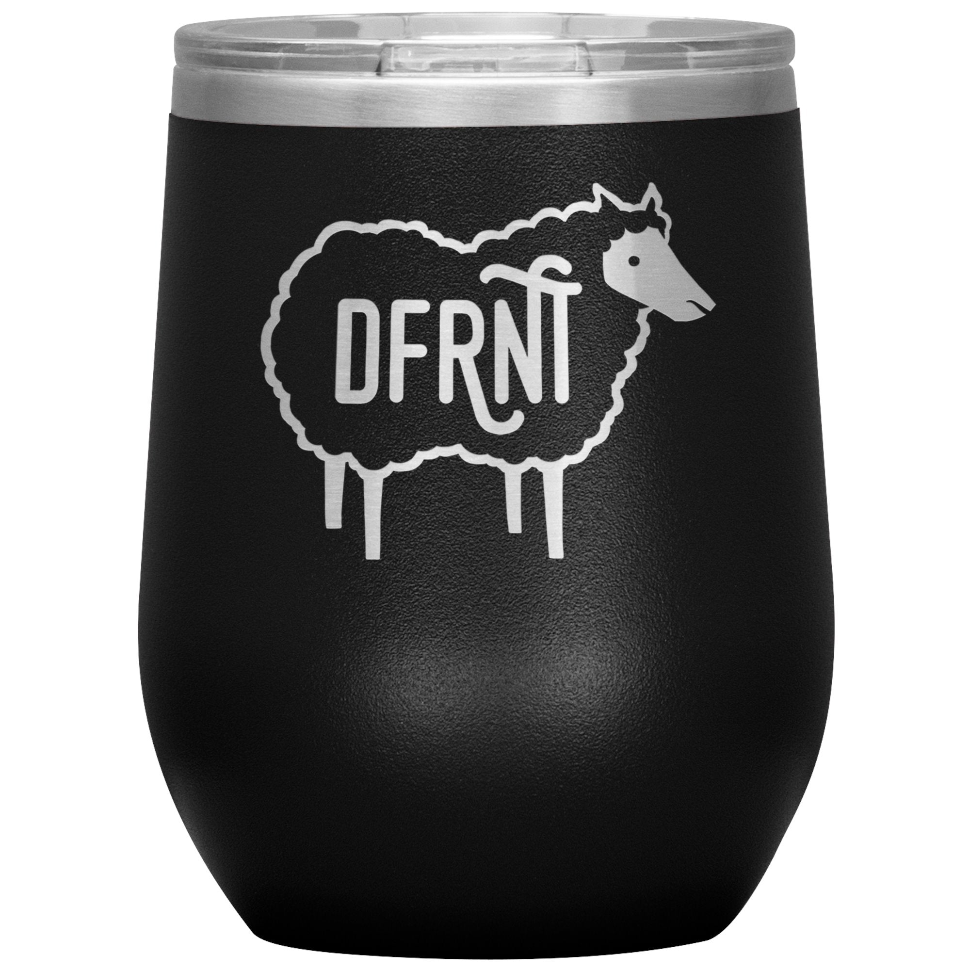 DFRNT BLACK SHEEP - 12 oz wine tumbler