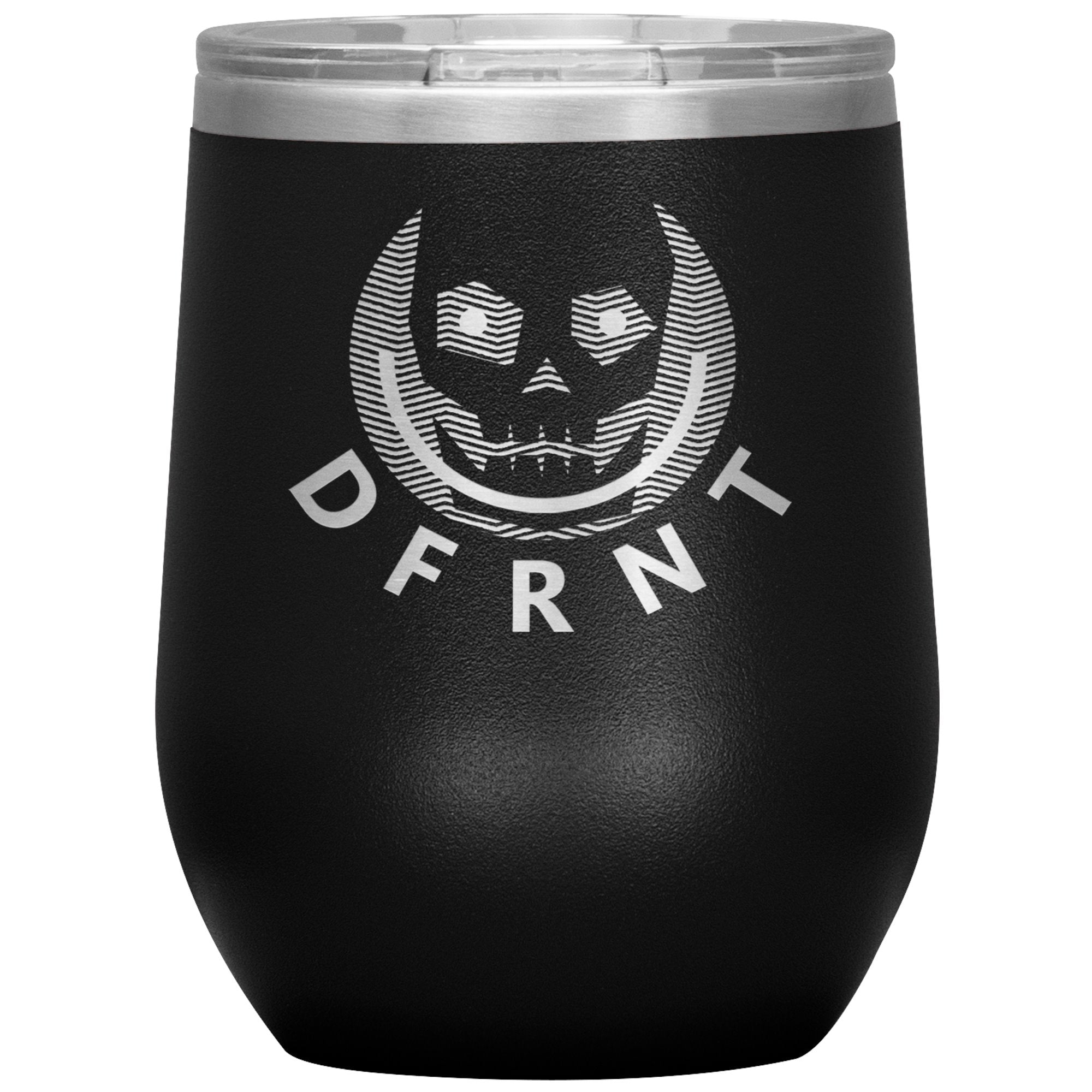 DFRNT HAPPY SKULL - 12 oz wine tumbler