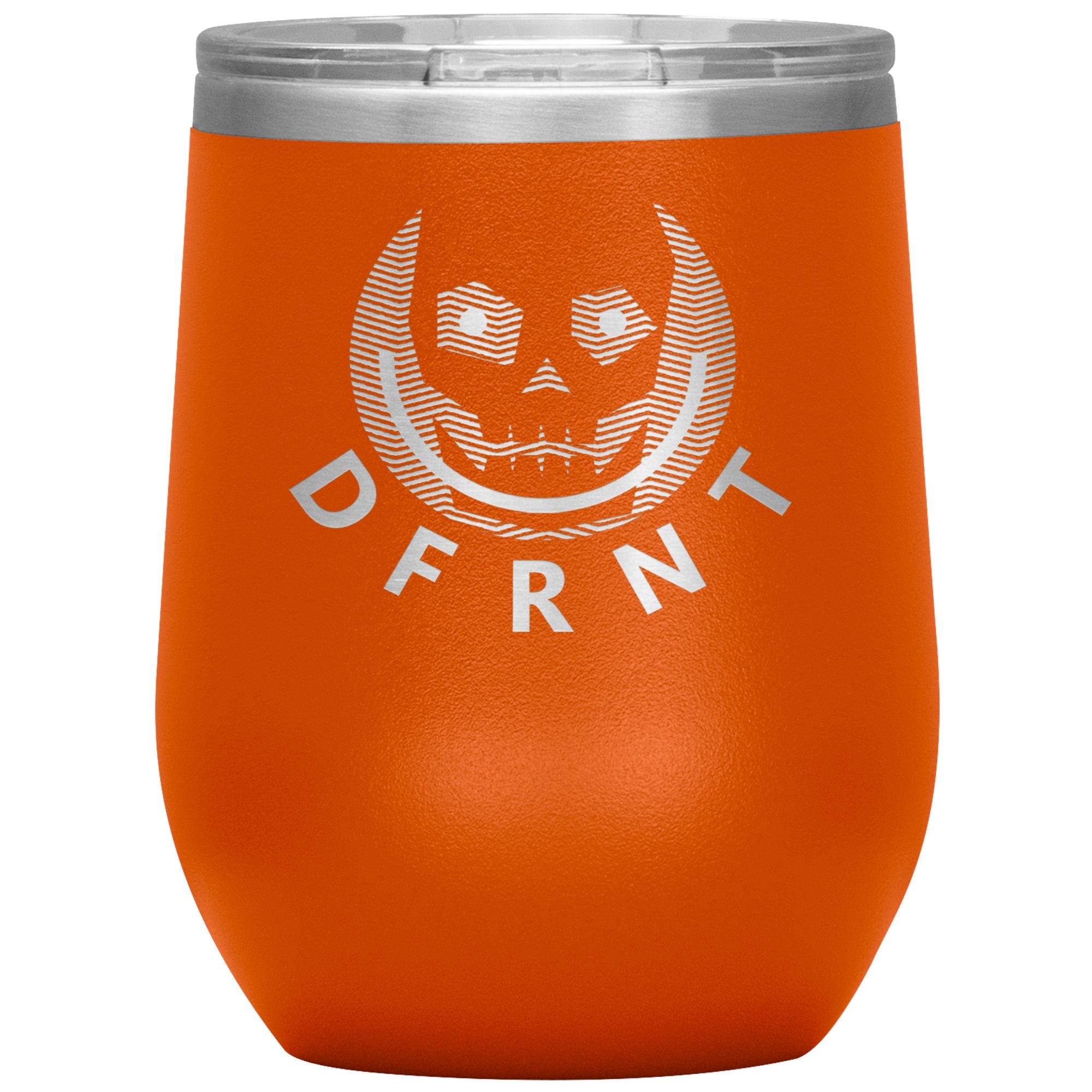 DFRNT HAPPY SKULL - 12 oz wine tumbler