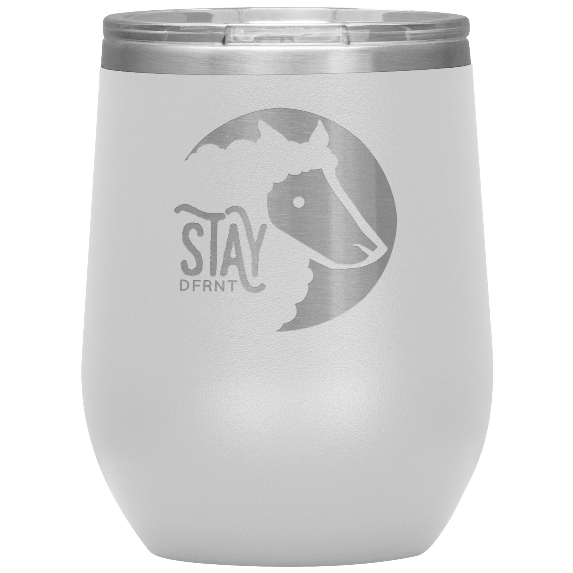 STAY DFRNT BLACK SHEEP - 12 oz wine tumbler