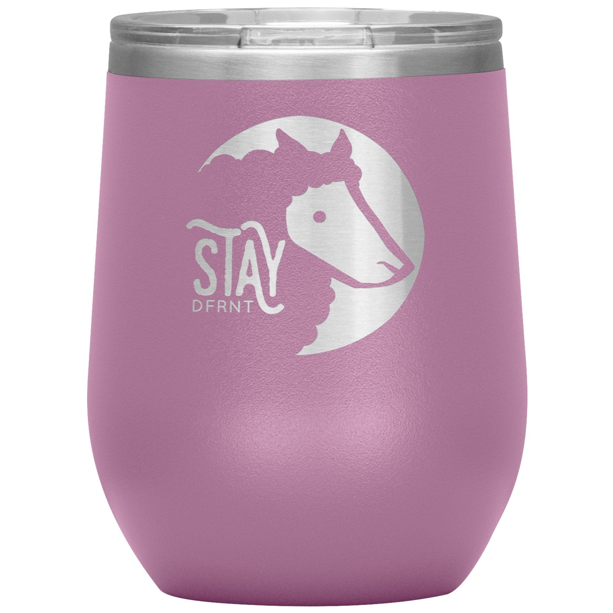 STAY DFRNT BLACK SHEEP - 12 oz wine tumbler