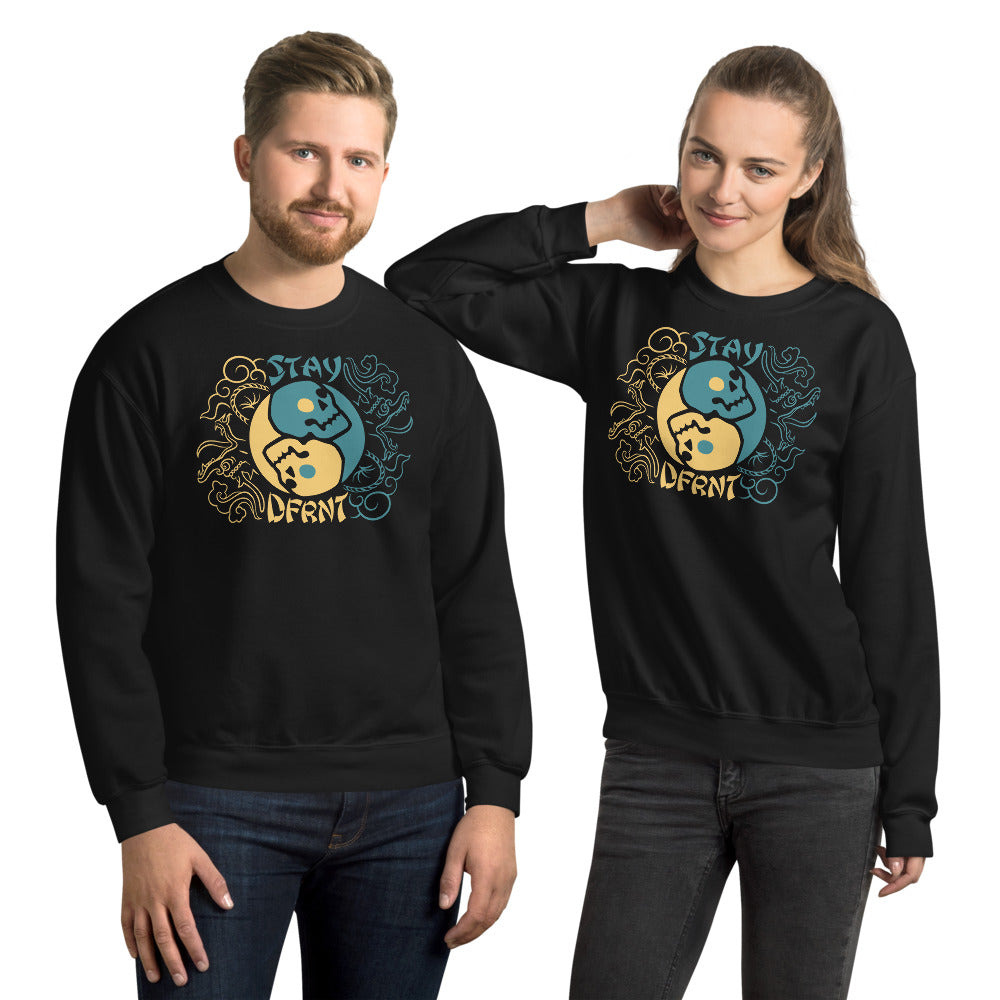 YIN YANG SKULLS | relaxed sweatshirt