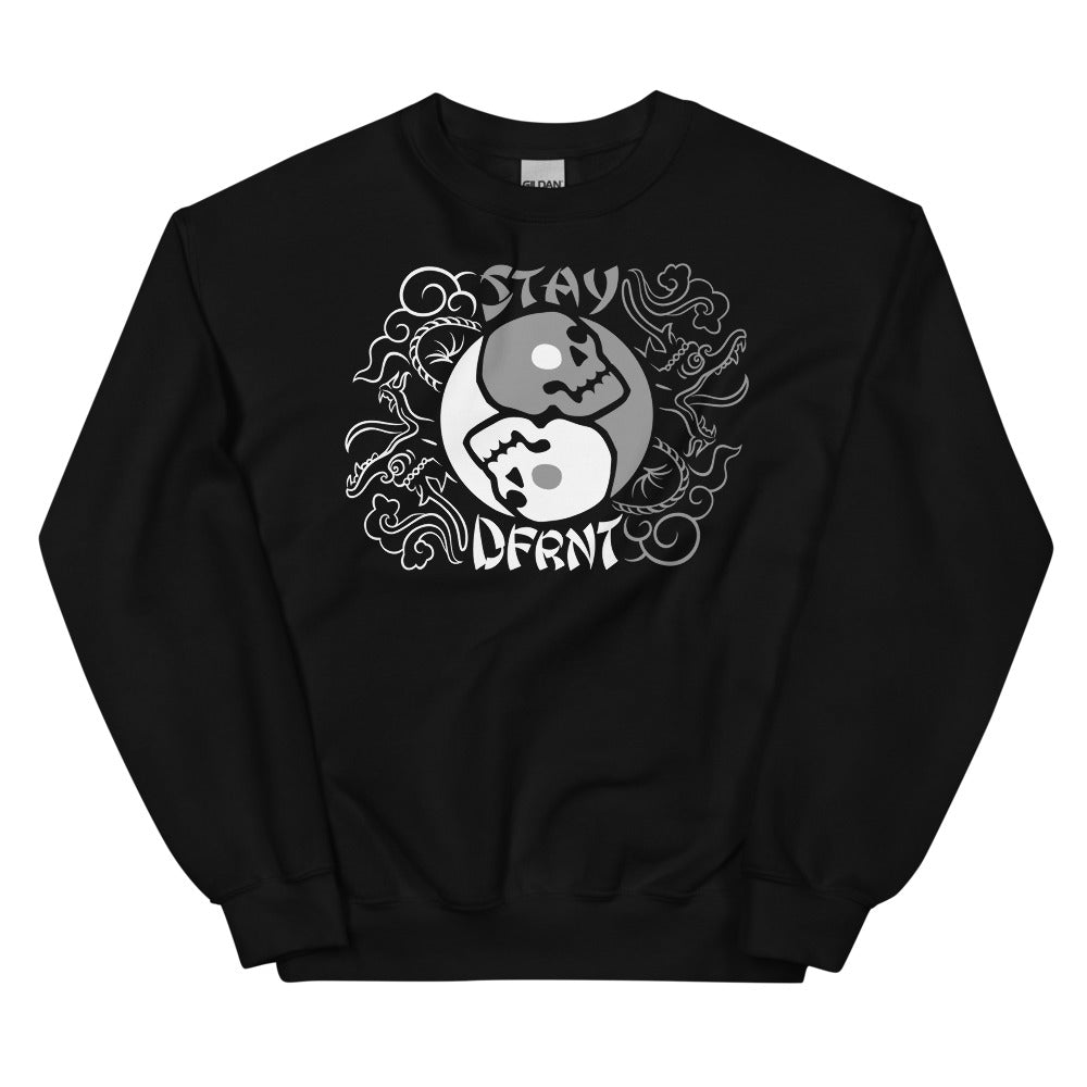 YIN YANG SKULLS | relaxed sweatshirt