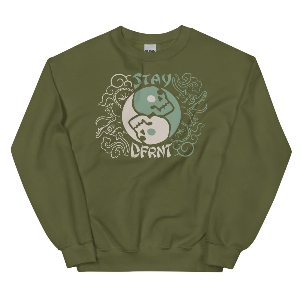 YIN YANG SKULLS | relaxed sweatshirt