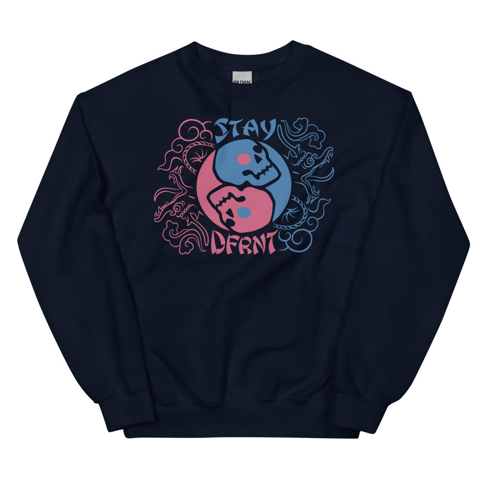 YIN YANG SKULLS | relaxed sweatshirt