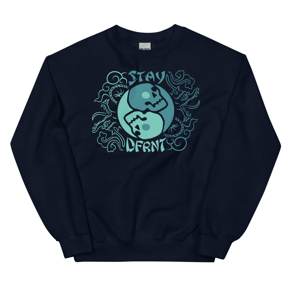 YIN YANG SKULLS | relaxed sweatshirt