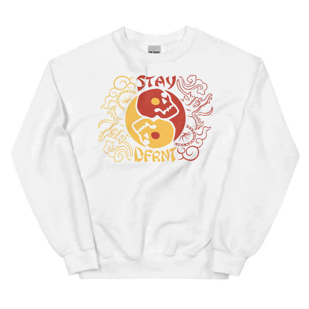 YIN YANG SKULLS | relaxed sweatshirt