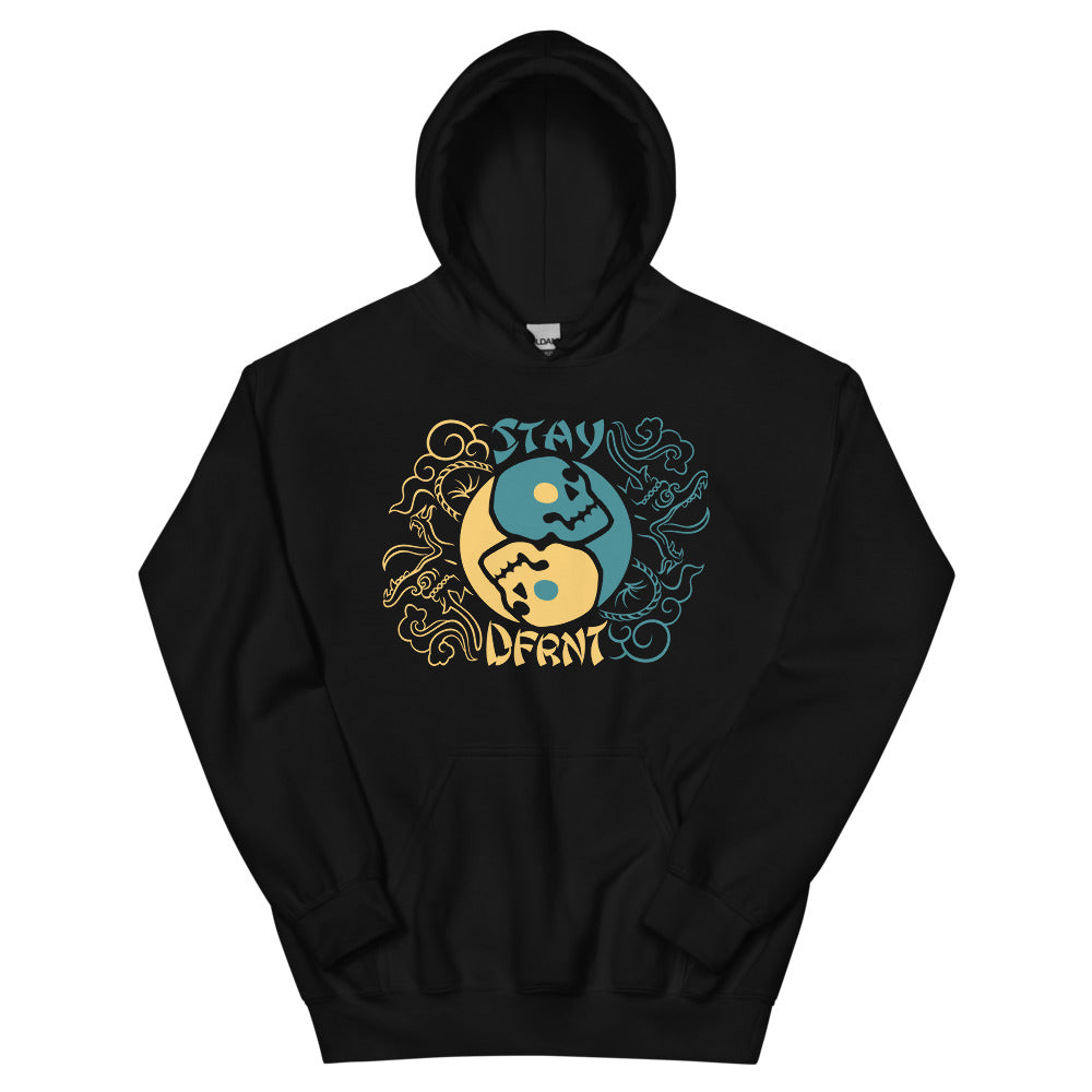 YIN YANG SKULLS | relaxed hoodie