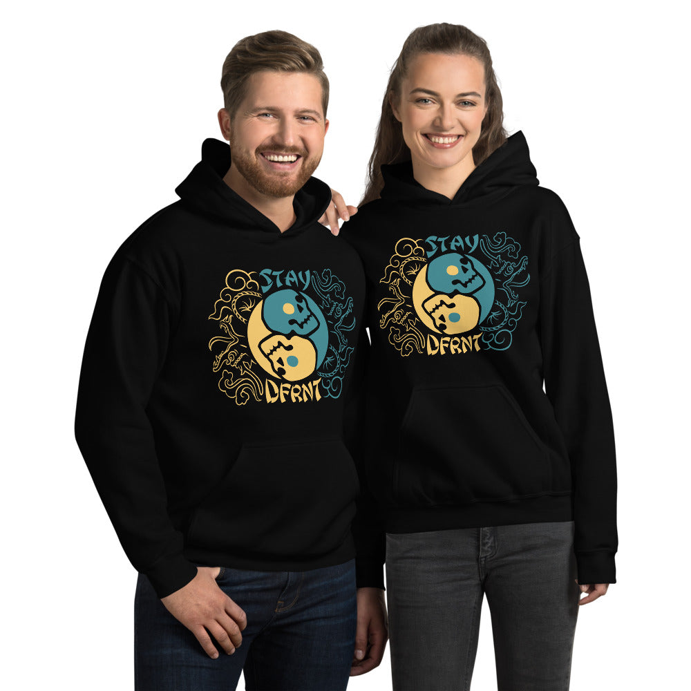 YIN YANG SKULLS | relaxed hoodie