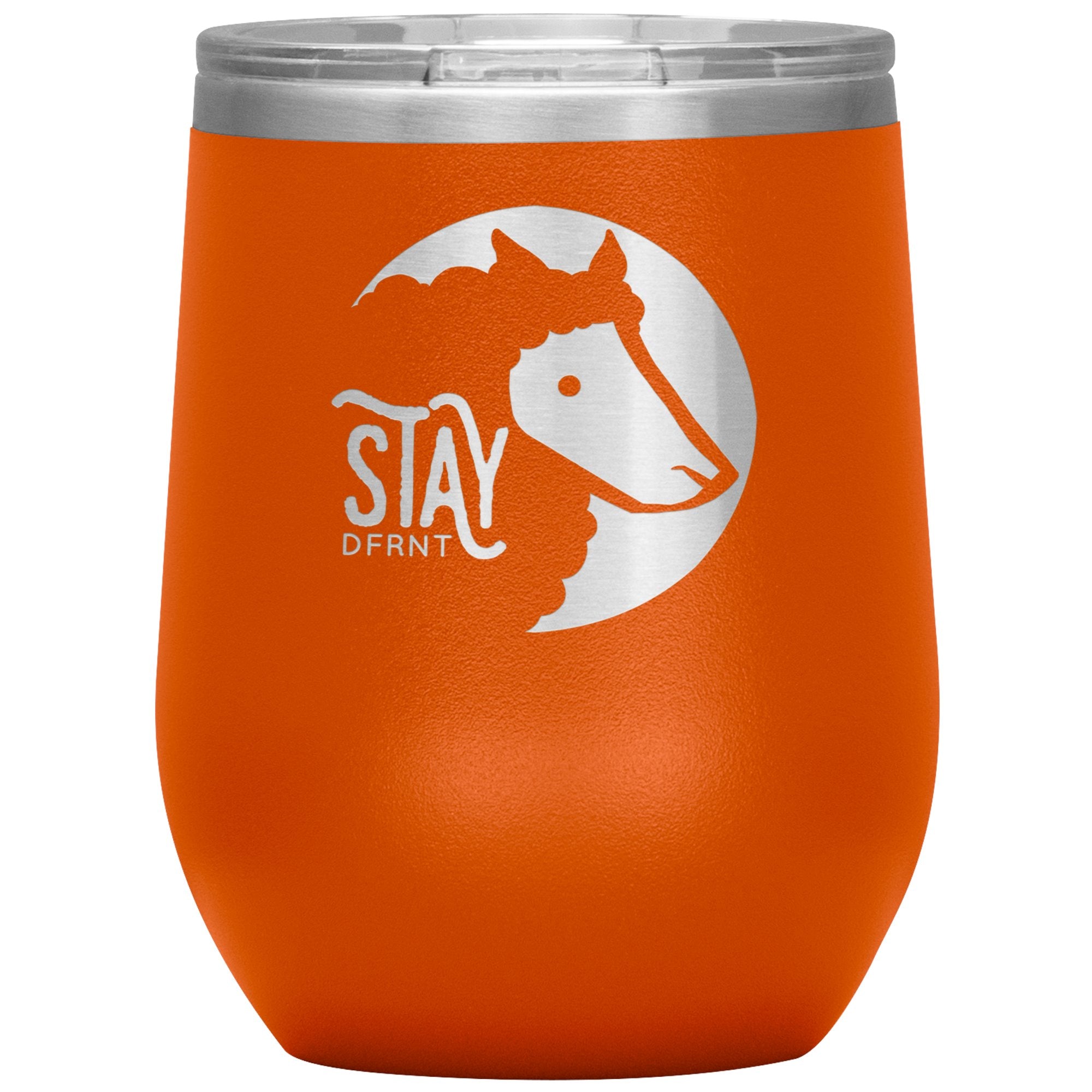 STAY DFRNT BLACK SHEEP - 12 oz wine tumbler