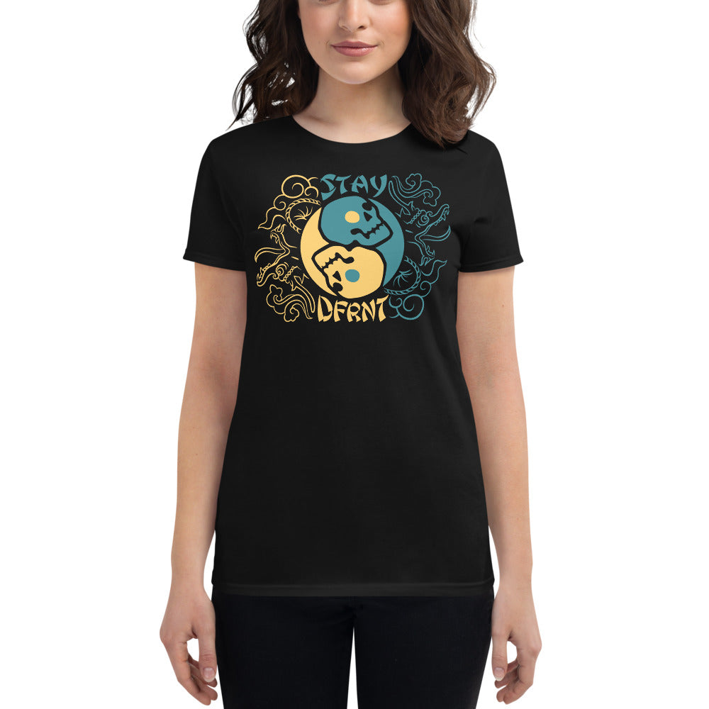 YIN YANG SKULLS | womens tee