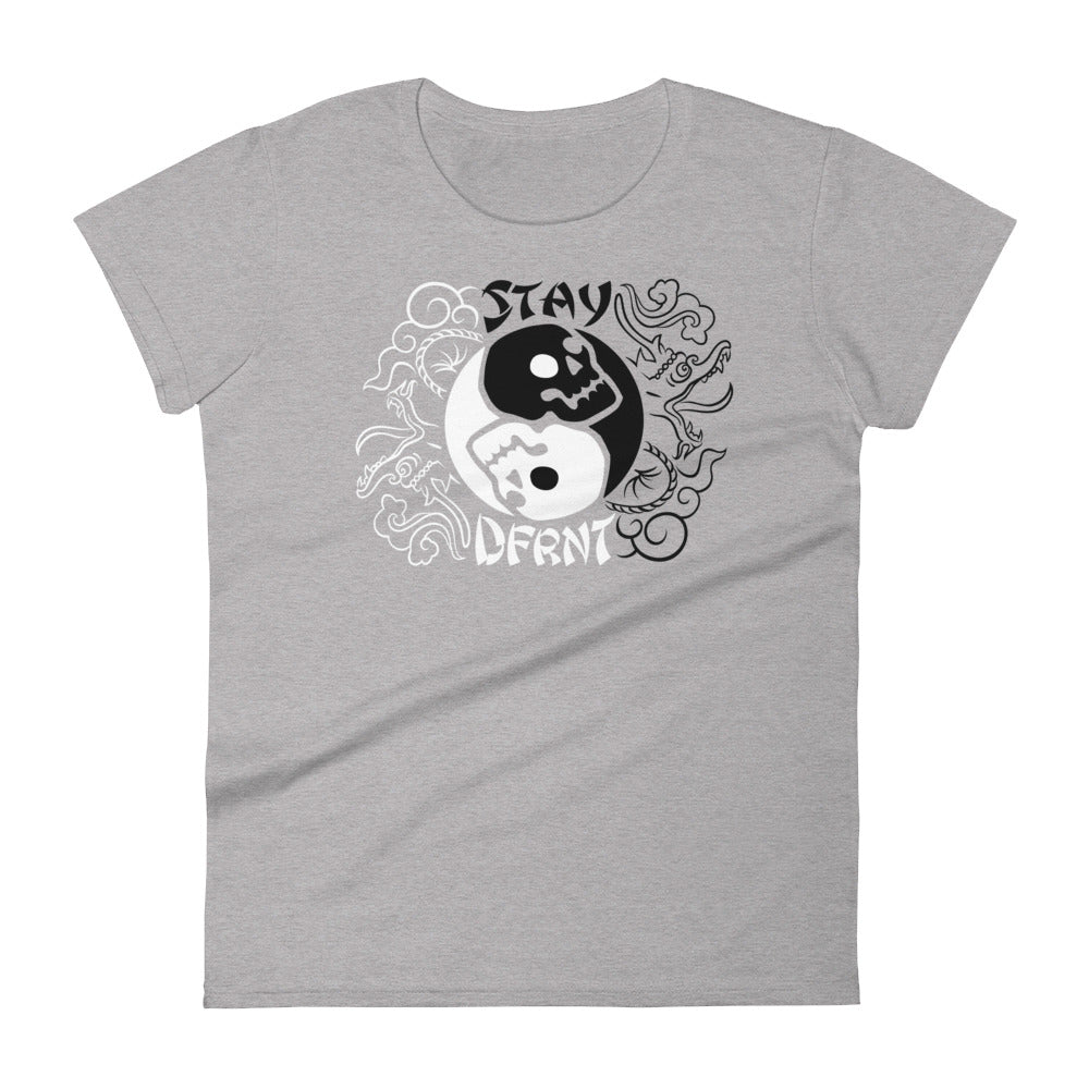 YIN YANG SKULLS | womens tee